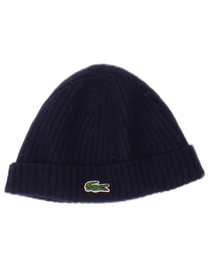 Lacoste Herre Beanie Hat One Size Marineblå Uld