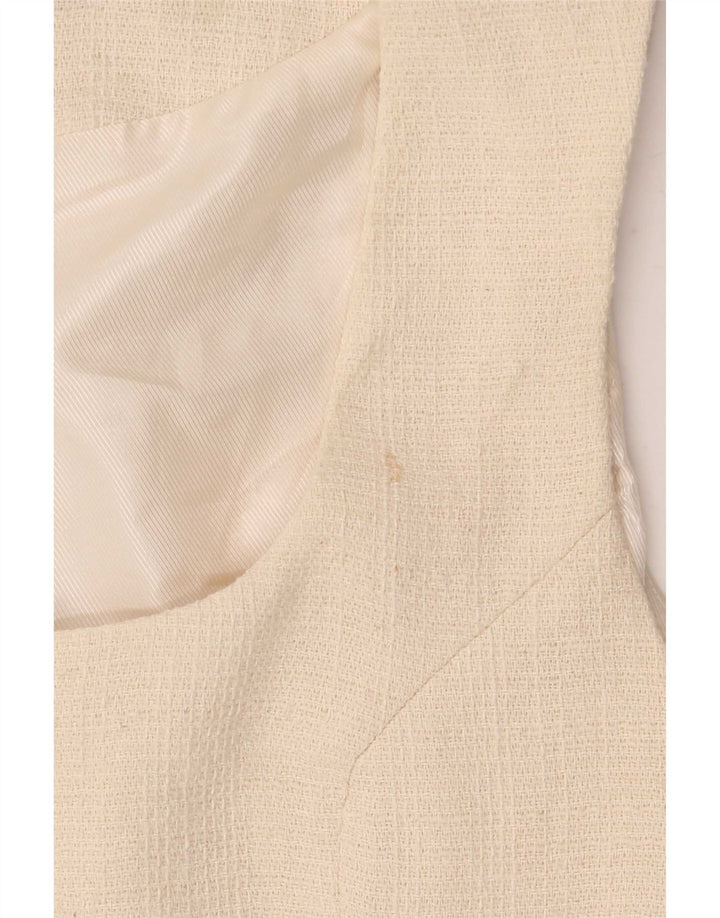 Zara Damevest UK 12 Medium Beige Bomuld