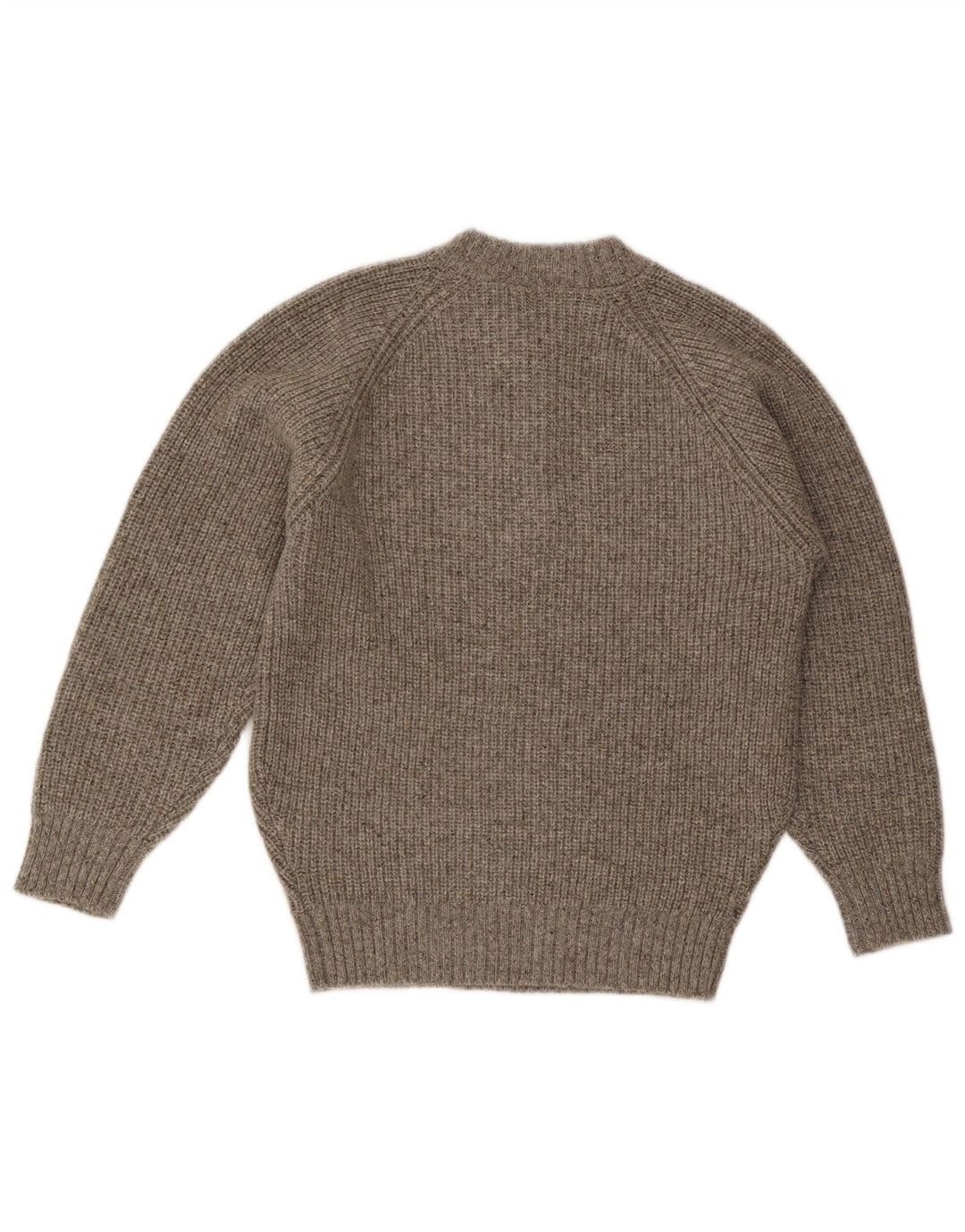 Vintage herre sweater med rund hals, mellemgrå