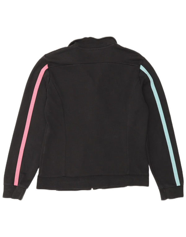 Emporio Armani Dame træningsdragt Topjakke UK 14 Medium Sort Colourblock
