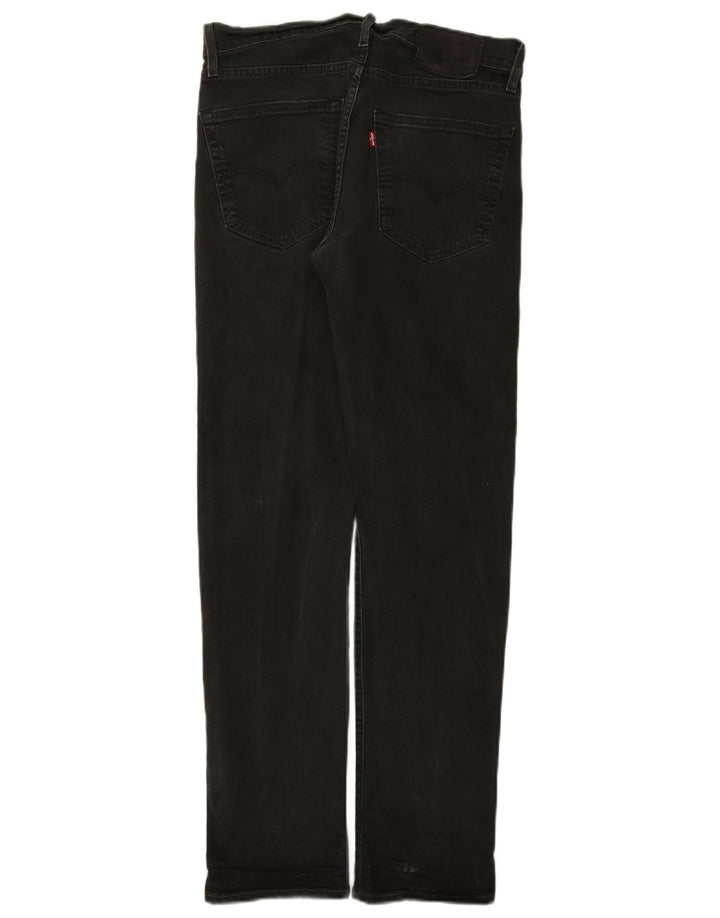 Levi's Slim Jeans til mænd W30 L32 sort bomuld