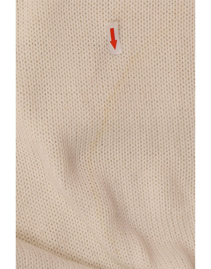 Carrera herre sweater med rund hals XL hvid bomuld