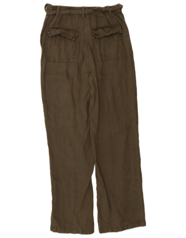 Marks & Spencer Lige Chinobukser til kvinder UK 8 Small W26 L30 Khaki