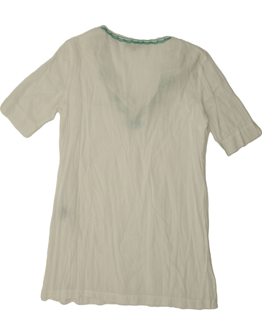 TOMMY HILFIGER Womens Tunic Dress US 8 Medium White Floral Cotton Vintage Tommy Hilfiger and Second-Hand Tommy Hilfiger from Messina Hembry 