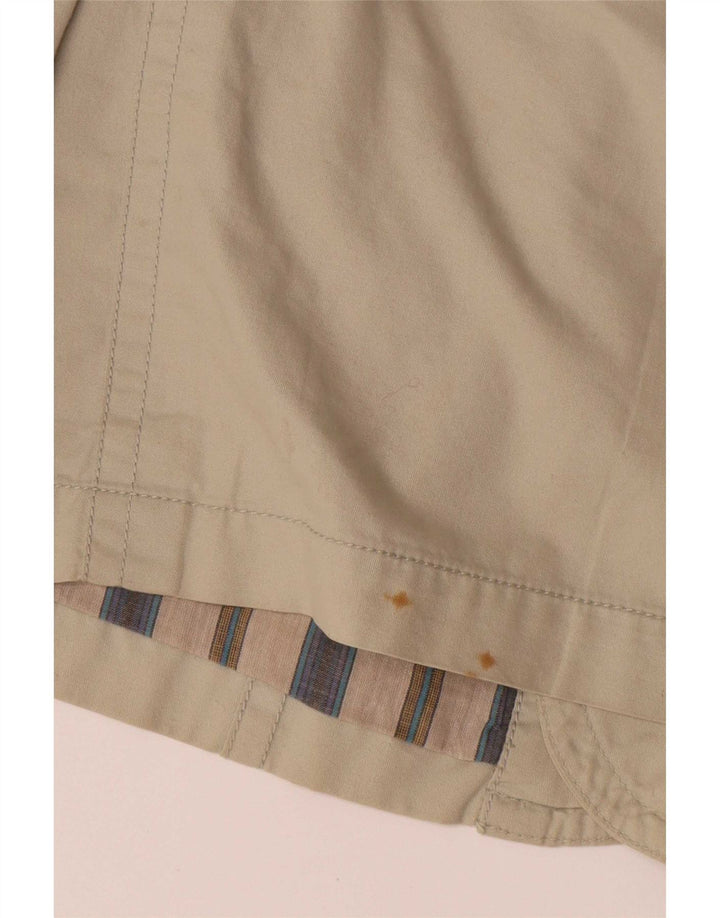 Vintage Herre Utility Jacket UK 40 Stor Beige Bomuld