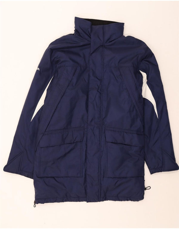 Diadora Herre Hættevindjakke UK 42 XL Navy Blue Colourblock Nylon