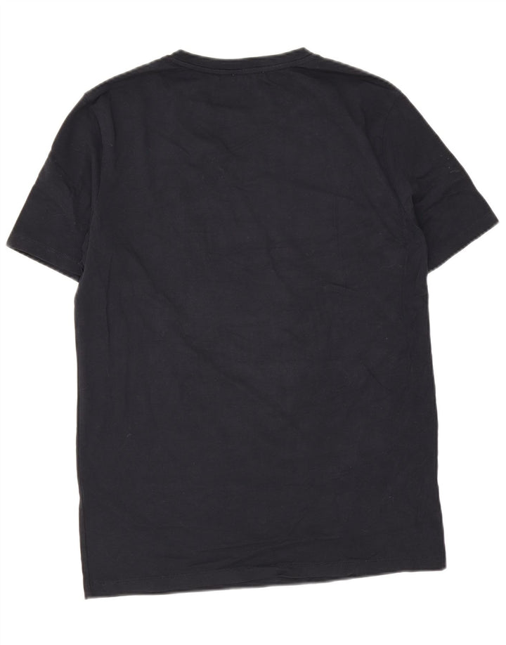 Zara Herre T-Shirt Top Stor Marineblå