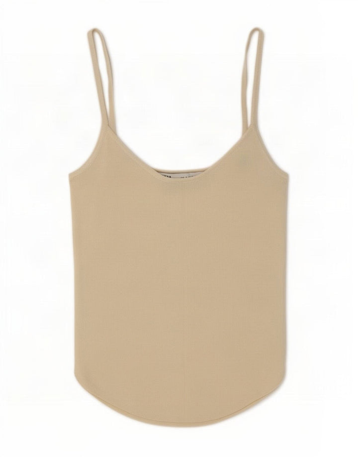Zara Dame Cami Top UK 8 Small Off White