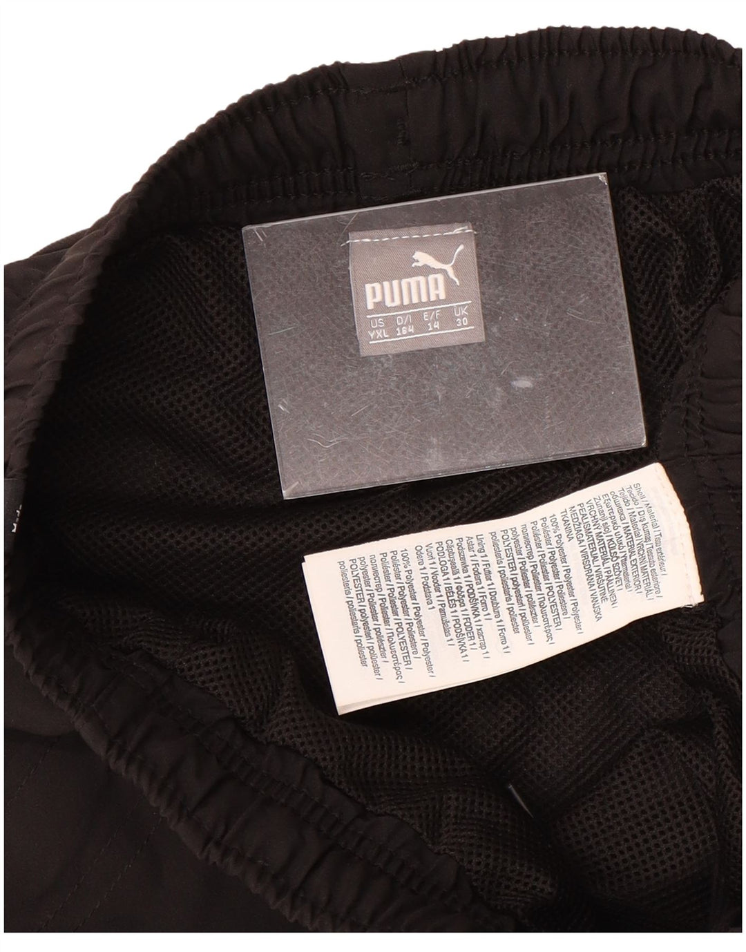 PUMA drenge grafisk træningsdragt bukser jogger 13-14 år sort polyester