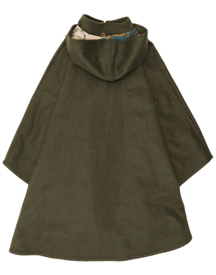 Gina Lebole Dame Poncho Coat med hætte One Size Khaki