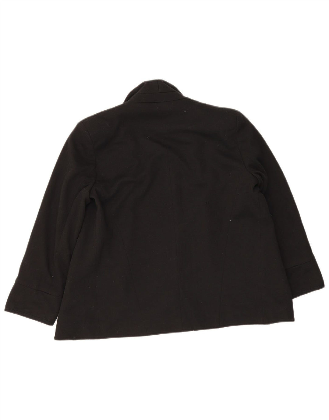 Topshop Womens Open Blazer Jacket UK 10 Small Black Polyester