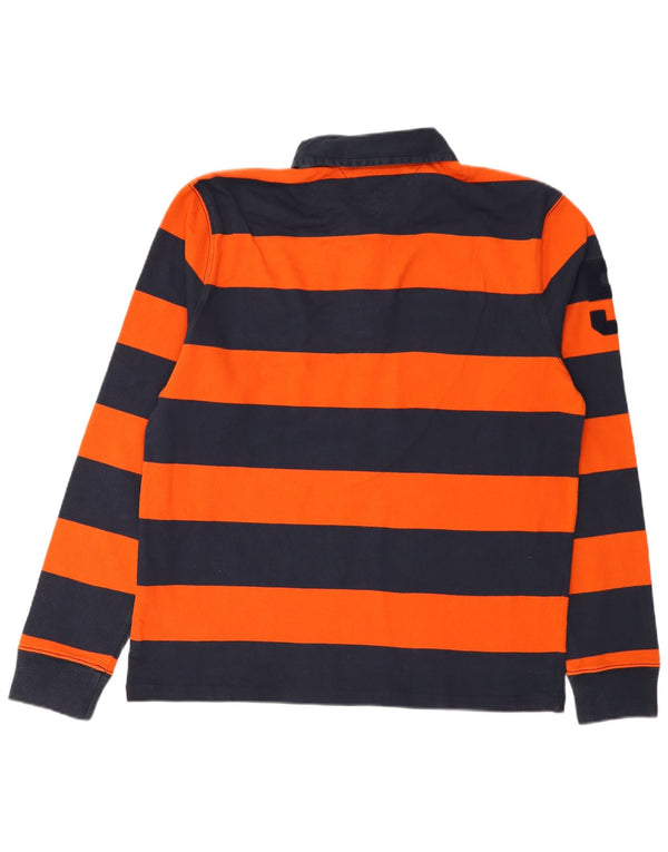 Tommy Hilfiger Herre Vintage Fit Grafisk Rugby Polo Shirt XL Blå Stribet