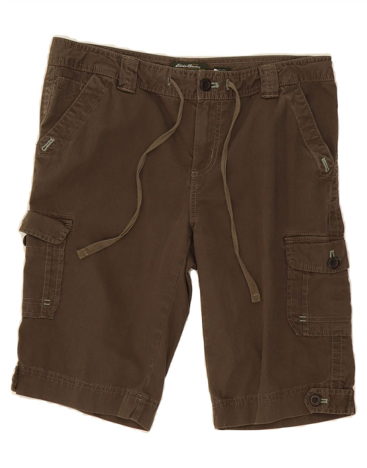 EDDIE BAUER Womens Cargo Shorts US 10 Large W34  Brown Cotton Vintage Eddie Bauer and Second-Hand Eddie Bauer from Messina Hembry 