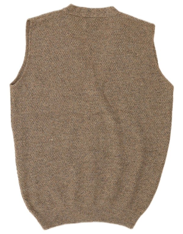 C&A Herre Loose Fit Ærmeløs cardigan sweater IT 46 Lille Grå Akryl