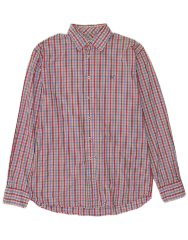 Crew Clothing Mens Classic Fit Shirt Medium Multicoloured Gingham Cotton