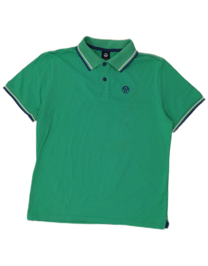 North Sails Herre Polo Shirt Medium Grøn Bomuld