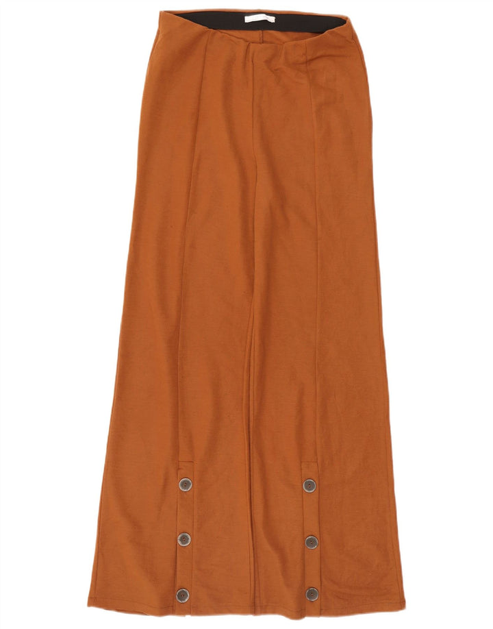 Zara kvinders brede ben Casual bukser Medium W28 L30 Brun