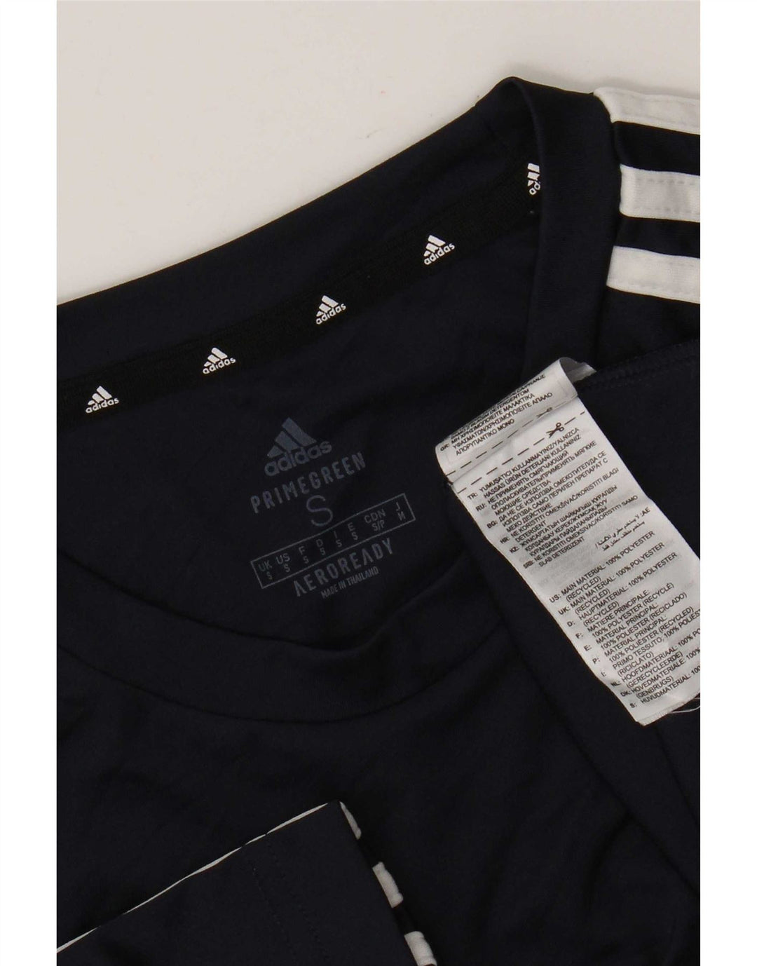 Adidas Aeroready T-shirt top til mænd, lille marineblå polyester