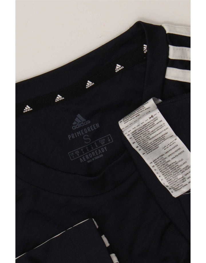 Adidas Aeroready T-shirt top til mænd, lille marineblå polyester