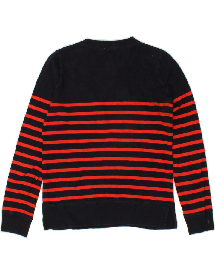 J. CREW Womens Oversized Crew Neck Jumper Sweater UK 2 2XS Navy Blue Vintage J. Crew and Second-Hand J. Crew from Messina Hembry 
