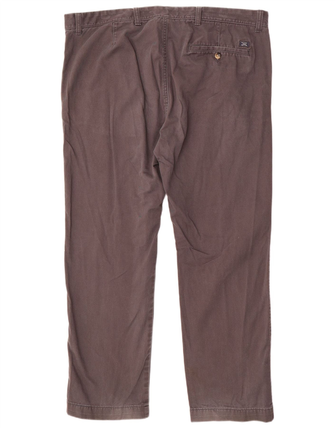 Marks & Spencer Straight Chino-bukser til mænd W40 L29 Grå bomuld