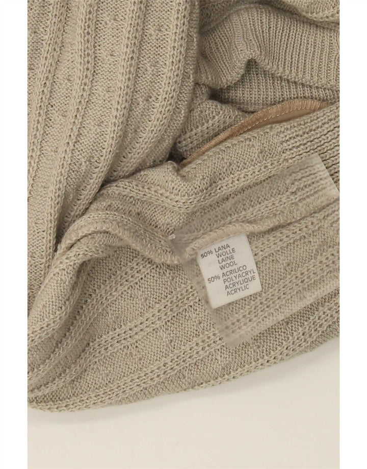 Explorer Herre Cardigan Sweater IT 52 Stor Beige Uld