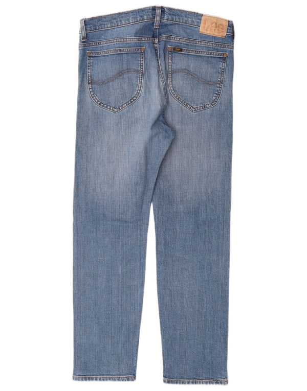 Lee Dame Rider Straight Jeans W32 L28 Blå Bomuld