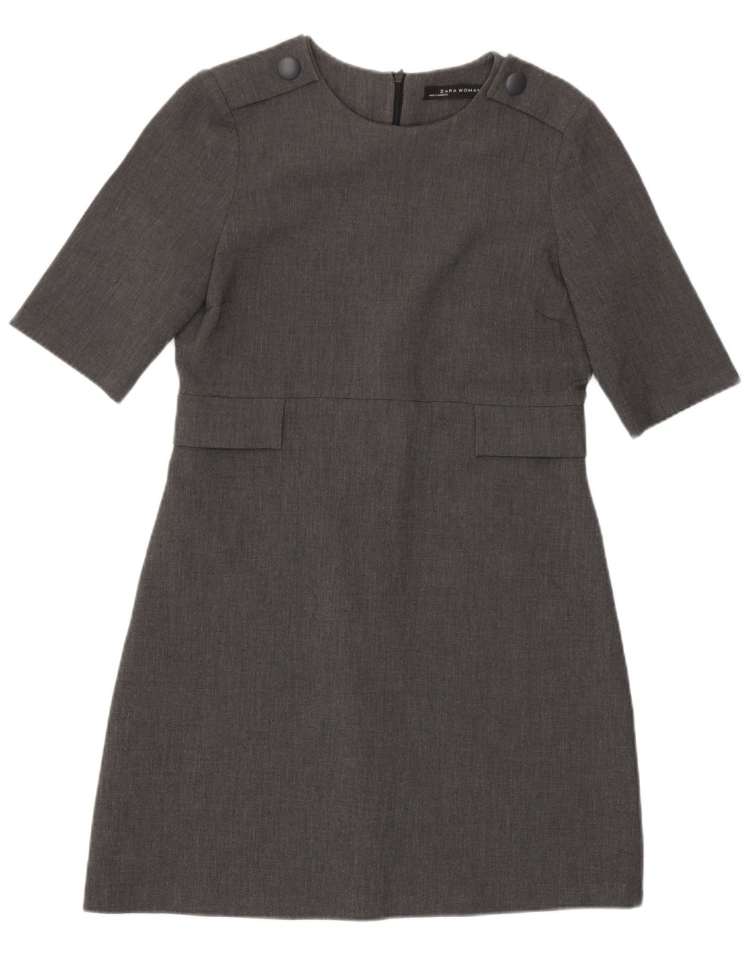 Zara Womens Shift Dress UK 12 Medium Grå