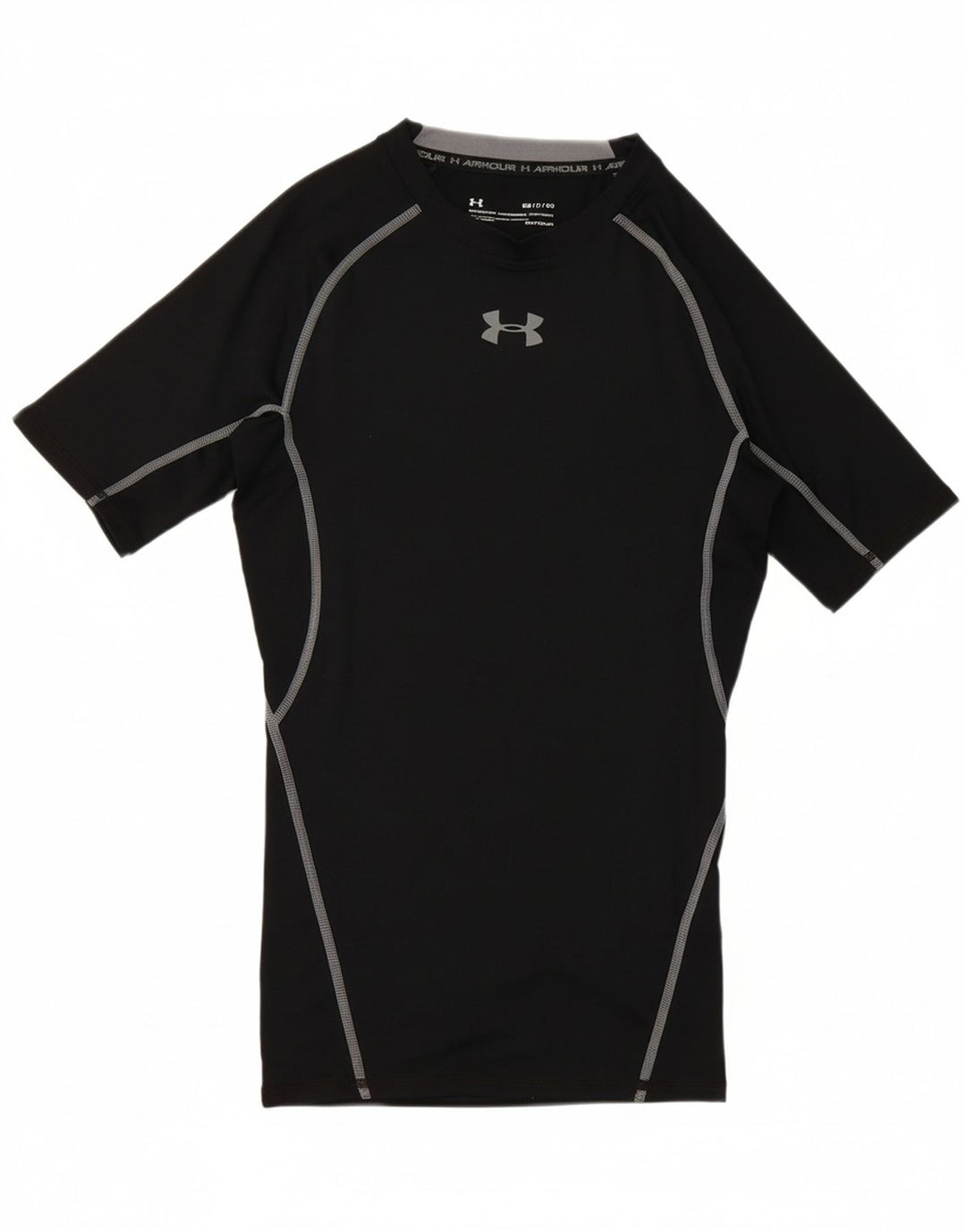 Under Armour Dame Grafisk T-Shirt Top UK 8 Small Black Polyester