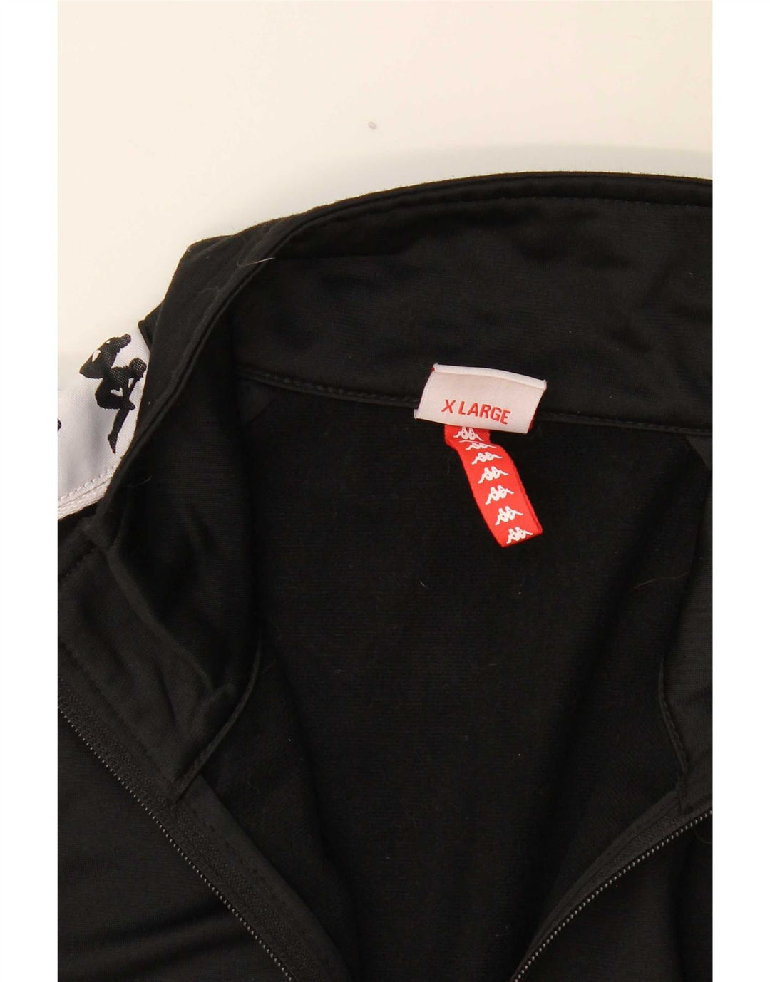 Kappa Herre grafisk træningsdragt Topjakke XL Sort Colourblock