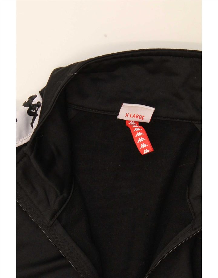 Kappa Herre grafisk træningsdragt Topjakke XL Sort Colourblock