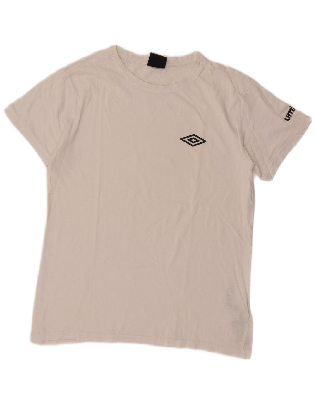 Umbro Herre T-Shirt Top Medium Hvid Bomuld
