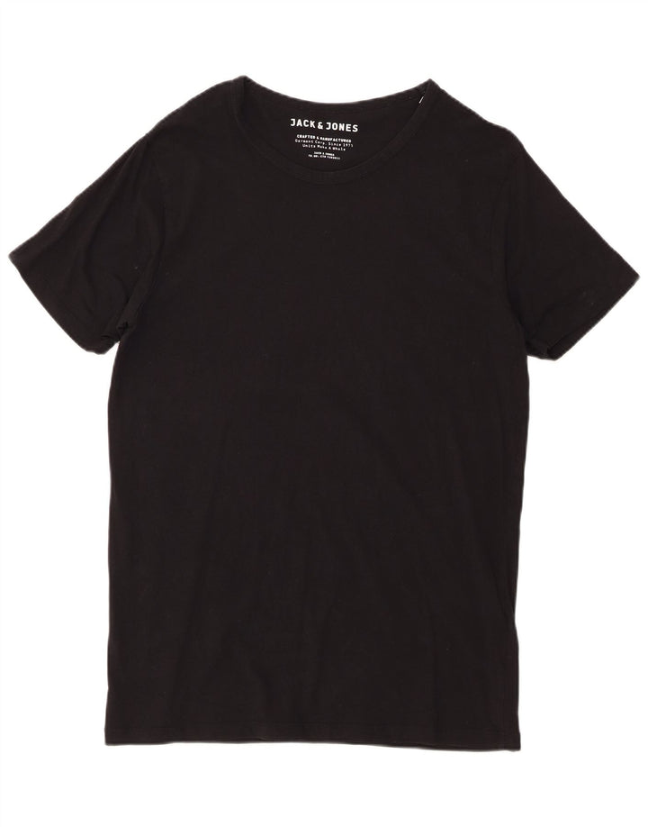 Jack & Jones Herre T-Shirt Top XL Sort Bomuld