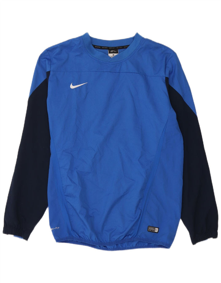 NIKE Herre Dri Fit Pullover Træningsdragt Top Medium Blue Colourblock