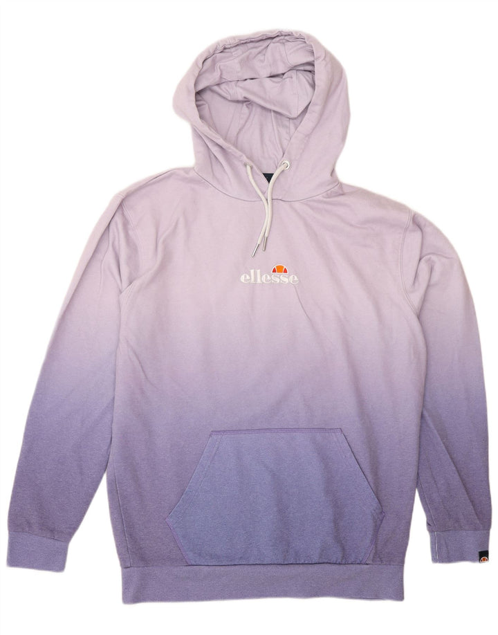 Ellesse Herre grafisk hættetrøje Jumper Medium Lilla Tie Dye Polyester