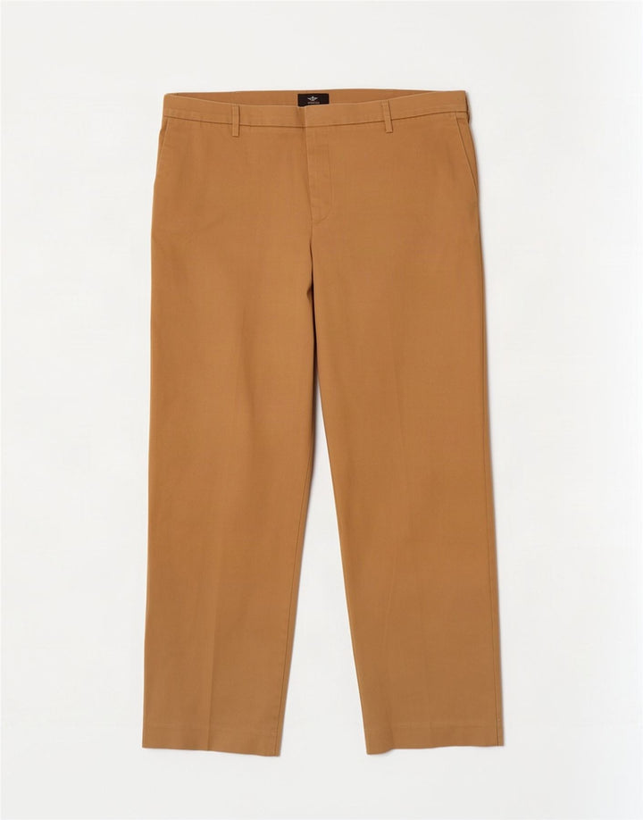 Dockers Herre Classic Fit Chino Bukser W42 L32 Beige Polyester