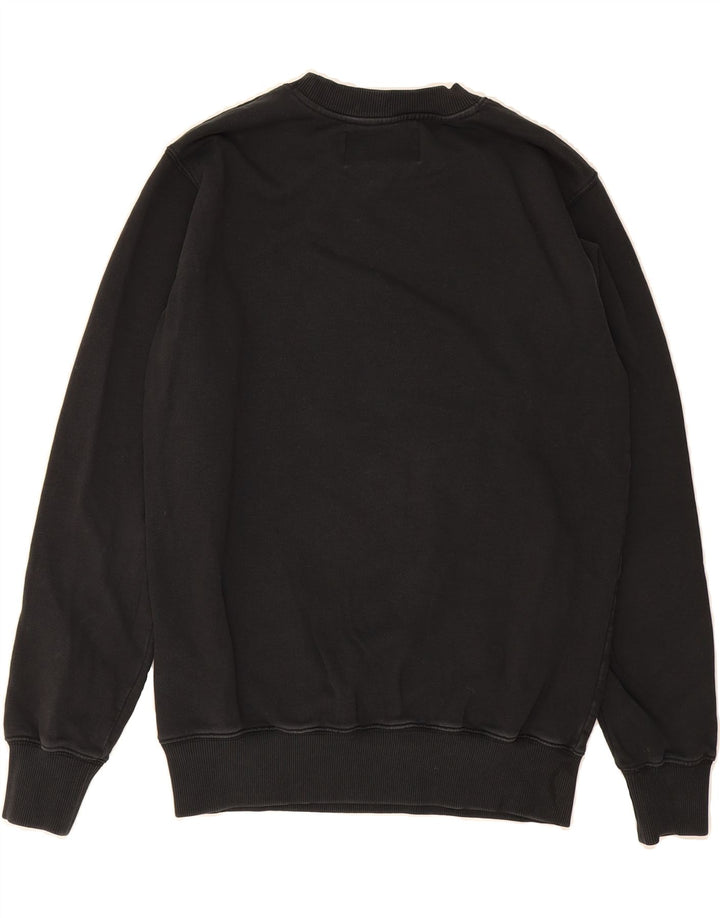 CALVIN KLEIN JEANS Mens Graphic Sweatshirt Jumper Medium Black Cotton Vintage Calvin Klein Jeans and Second-Hand Calvin Klein Jeans from Messina Hembry 