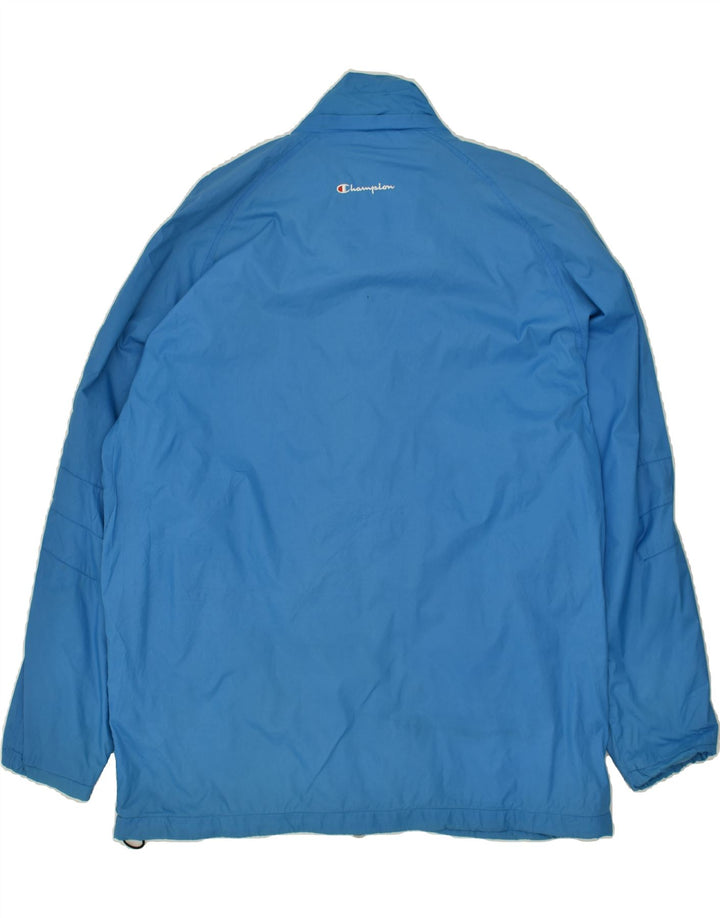 CHAMPION Mens Graphic Tracksuit Top Jacket Large Blue Polyester Vintage Champion and Second-Hand Champion from Messina Hembry 