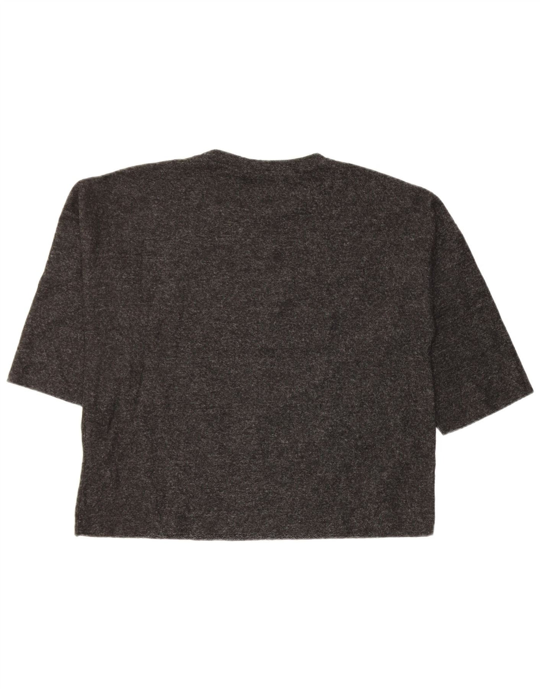 Zara Dame Loose Fit T-Shirt Top UK 14 Medium Grey Spotted Polyester