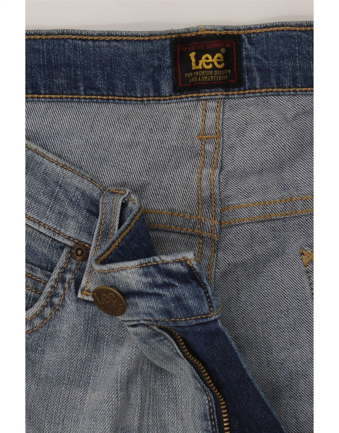 Lee Womens Cropped Jeans W32 L24 Blå