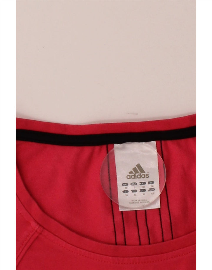 ADIDAS Womens Climalite T-Shirt Top UK 10 Small Pink Vintage Adidas and Second-Hand Adidas from Messina Hembry 