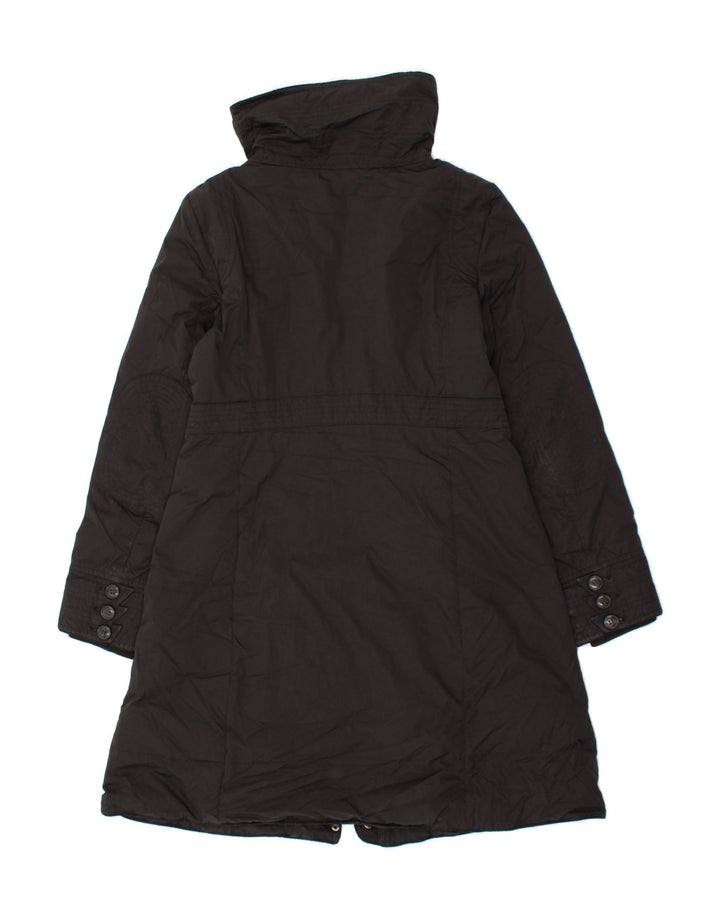 EMPORIO ARMANI Womens Windbreaker Coat UK 14 Medium Black Polyamide Vintage Emporio Armani and Second-Hand Emporio Armani from Messina Hembry 