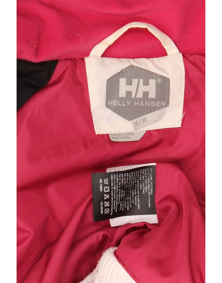 Helly Hansen Dame Hooded Polstret Jakke UK 12 Medium White Nylon