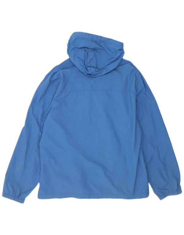 Jack Wills Regnjakke med hætte til mænd UK 42 XL Blå Nylon