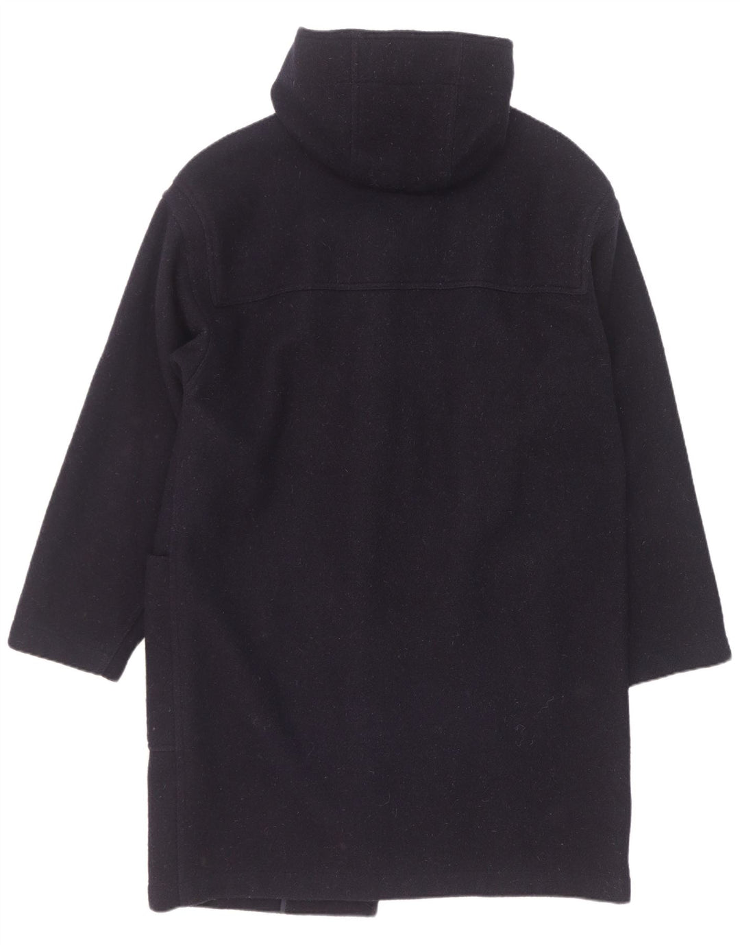 Vintage Herre Hooded Duffel Coat IT 50 Large Navy Blue New Wool