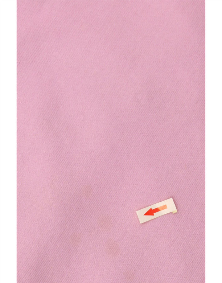 CREW TØJ Dame Crop Hoodie Jumper UK 18 XL Pink Bomuld