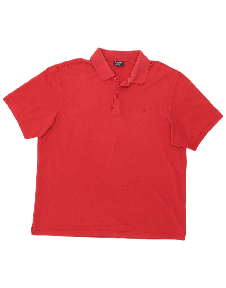 Champion herre poloskjorte 2XL rød bomuld