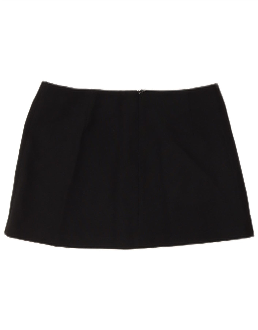 Benetton Dame Mini Nederdel IT 42 Medium W30 Sort Polyester