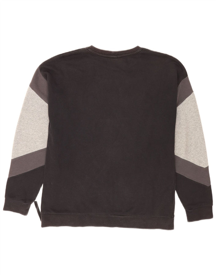 Nike Herre Grafisk Loose Fit Sweatshirt Jumper Medium Sort Colourblock