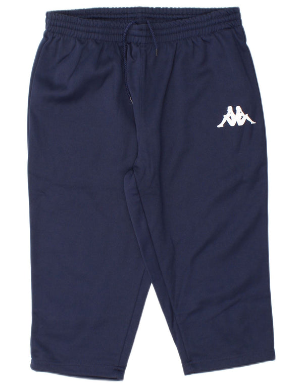 Kappa Mens Bermuda Sport Shorts Medium Navy Blue Polyester